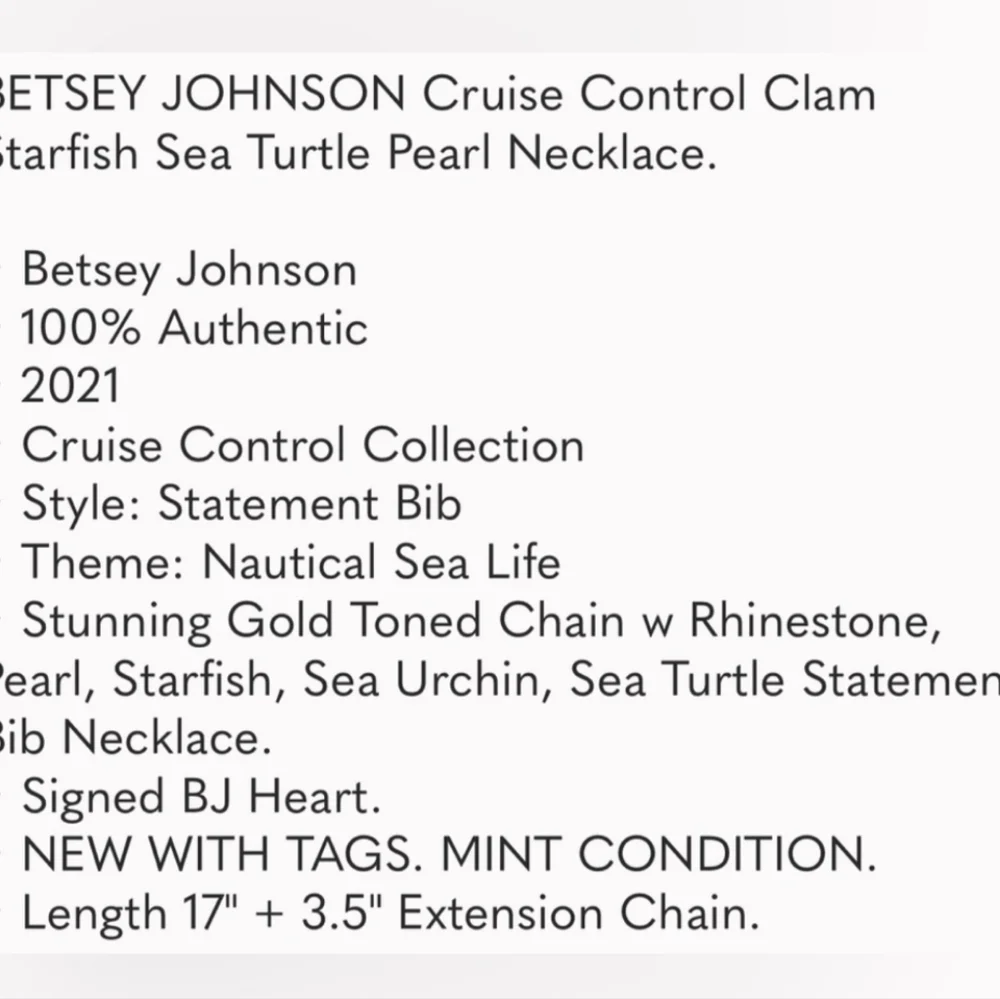 Betsey Johnson Cruise Control Clam Sea Turtle Pearl Earring + Necklace Bracelet